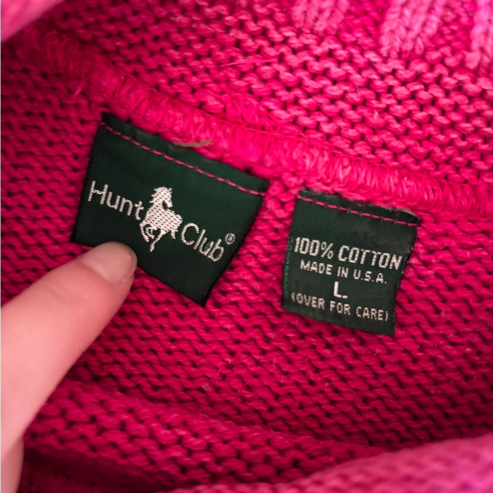 Pink Vintage Turtleneck Knit Sweater - Picture 6 of 6